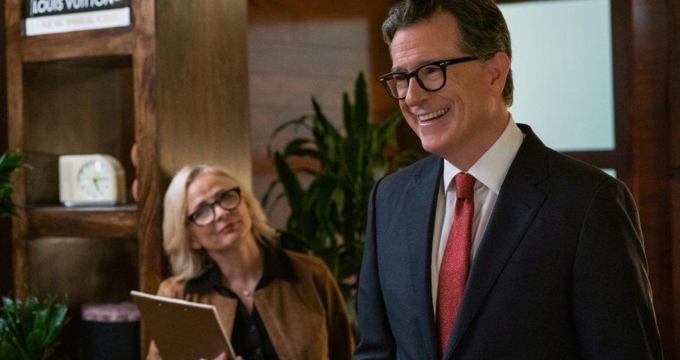 Stephen Colbert plays villainous host against type on Elsbeth
