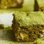 Matcha and cardamom brown butter blondies