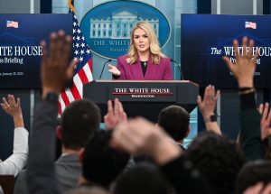 Trump and Leavitt watch with glee as the press is crumbling