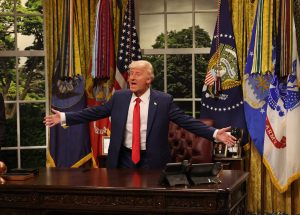 “Am I going to heaven, chat?”: Carpenter-hosted “SNL” imagines Trump on tween podcast