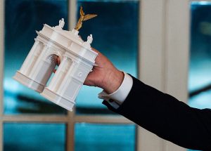 Trump’s triumphal arch is a monument fit for an emperor