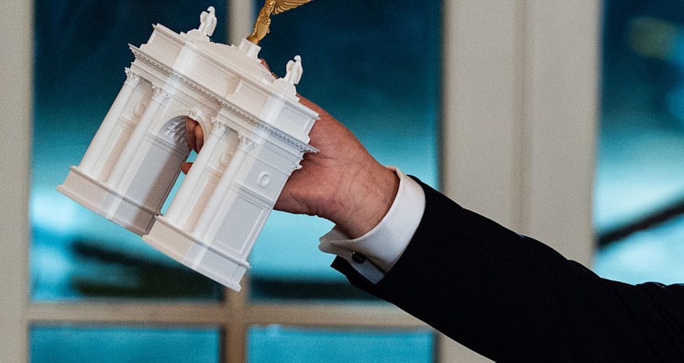 Trump’s triumphal arch is a monument fit for an emperor