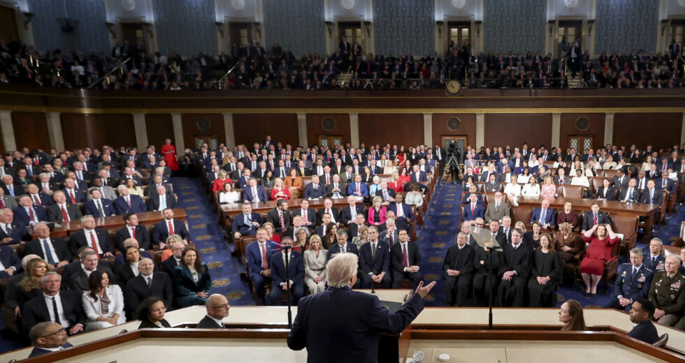 Dentro da Câmara no discurso de Trump sobre o estado da União