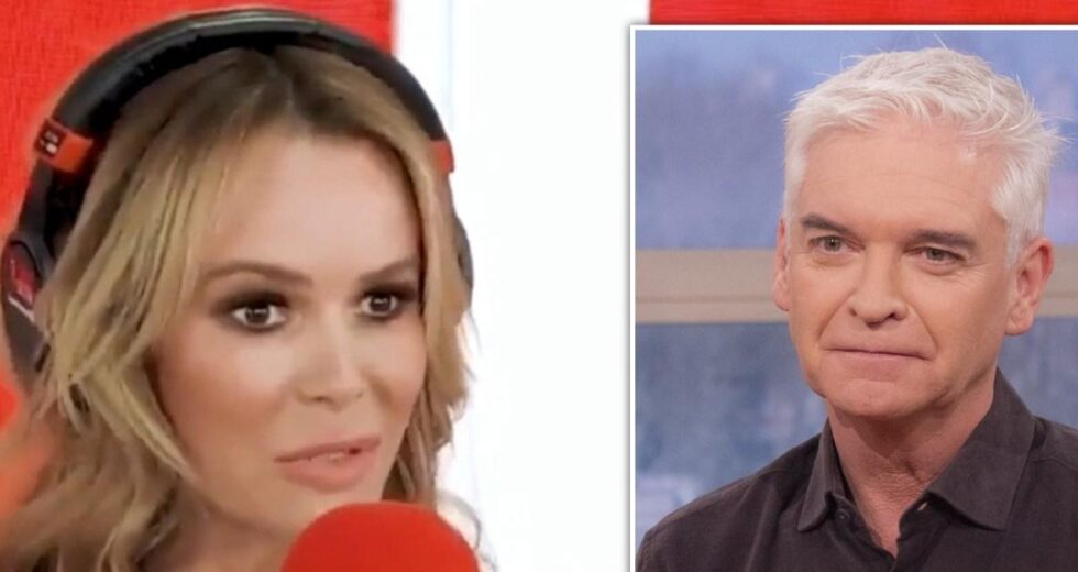 Amanda Holden interrompe programa de rádio ao mencionar o nome de Phillip Schofield reacendendo rivalidade