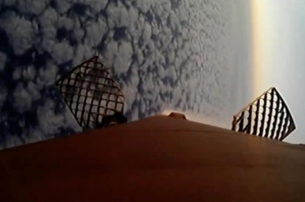 O cenário rouba a cena neste épico pouso de foguete da SpaceX