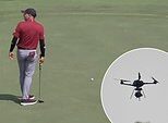 Acidente repentino de drone interrompe evento LIV Golf em Hong Kong enquanto o distraído Sergio Garcia tenta alinhar a tacada
