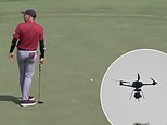 Acidente repentino de drone interrompe evento LIV Golf em Hong Kong enquanto o distraído Sergio Garcia tenta alinhar a tacada