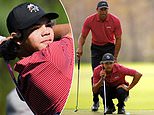 Pesadelo para Charlie Woods quando o filho de Tiger, 17, termina em último por 10 SHOTS no prestigioso ‘Junior Masters’