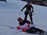 John Terry cai na pista de esqui em Courchevel depois de ‘beber o dia todo e quebrar tequilas’ antes de esquiar com a bandeira de São Jorge na mão