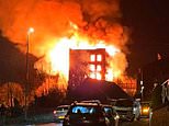 ‘Inferno absoluto’ em edifício listado como Grau II enquanto ruas vizinhas são evacuadas