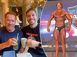 O filho de Arnold Schwarzenegger, Joseph Baena, segue os passos do pai famoso ao triunfar na estreia no fisiculturismo