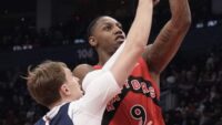 Os 31 pontos de Barrett na temporada levam Raptors a superar Mavs