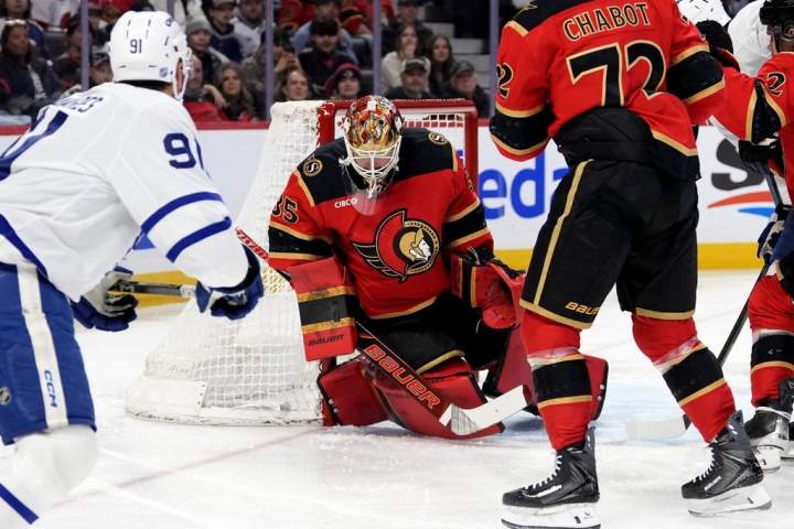 Senadores atacam os Leafs cedo e vencem por 5-2