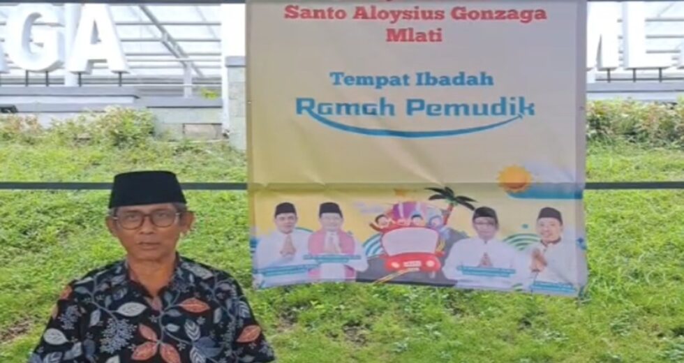 O posto amigável de boas-vindas da Igreja Aloysius Gonzaga está aberto até H+5 do Eid