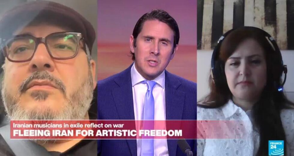 Ser artista e refugiado: Amir Amiri e Parisa Karimi Molan falam à França 24 – Spotlight