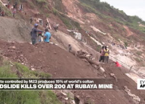 Desabamento de mina no leste do Congo deixa 200 mortos