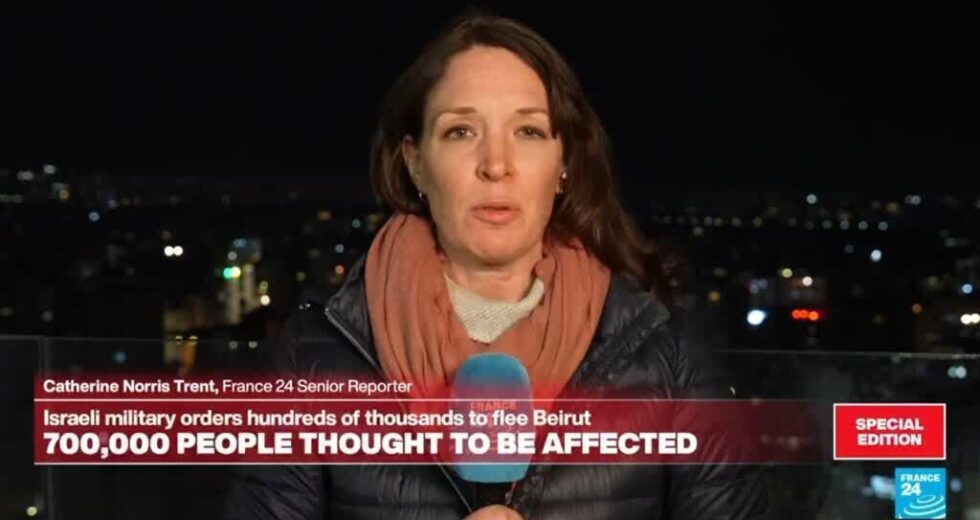 Israel ataca subúrbios ao sul de Beirute após emitir uma ordem geral de evacuação