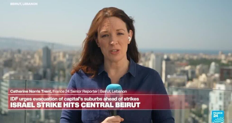 Israel ataca o centro de Beirute, enquanto o número de deslocados ultrapassa 700.000