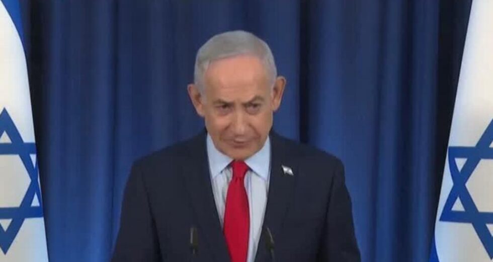 Repetição: Primeiro-ministro israelense Netanyahu discursa em entrevista coletiva