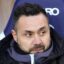 Revelada a posição de Roberto De Zerbi sobre se tornar o próximo técnico do Tottenham
