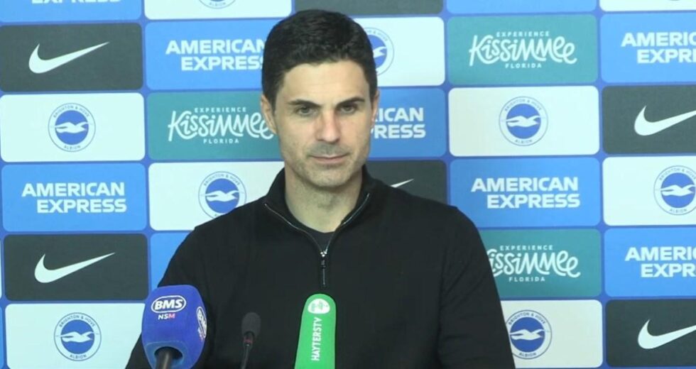 Mikel Arteta responde a Fabian Hurzeler batendo em David Raya depois que o Arsenal venceu o Brighton | Futebol