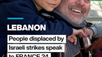 Libaneses deslocados por ataques israelenses falam com a FRANÇA 24