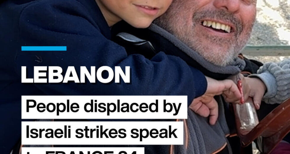 Libaneses deslocados por ataques israelenses falam com a FRANÇA 24