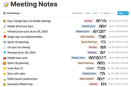 As notas de reunião AI do Notion agora podem ser executadas em segundo plano