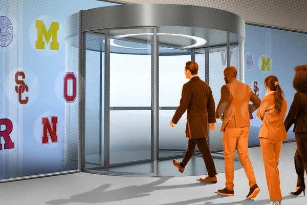 A porta giratória do Big Ten