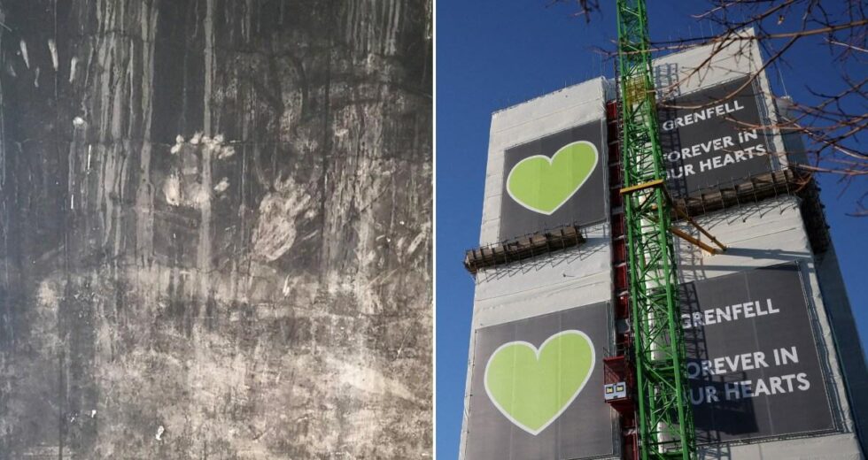 Lembrete assustador do desastre de Grenfell salvo da demolição pelas famílias | Notícias do Reino Unido