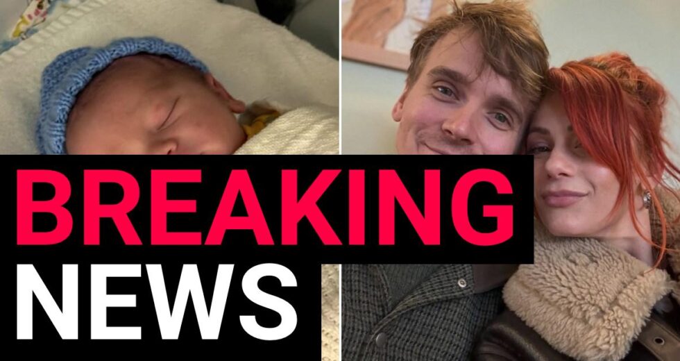 O casal estritamente Dianne Buswell e Joe Sugg anunciam o nascimento de um menino com nome peculiar