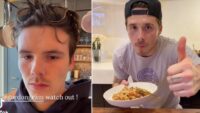 Cruz Beckham vem para a carreira do Brooklyn com vídeo de culinária ‘passivo-agressivo’