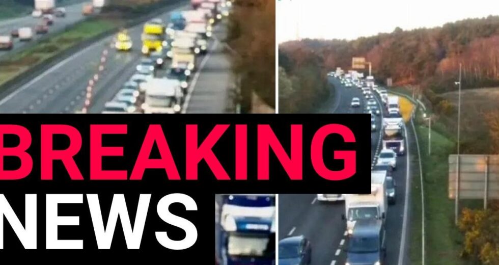 Autoestrada M3 em direção a Londres fechada na hora do rush após acidente de caminhão causar derramamento de óleo | Notícias do Reino Unido