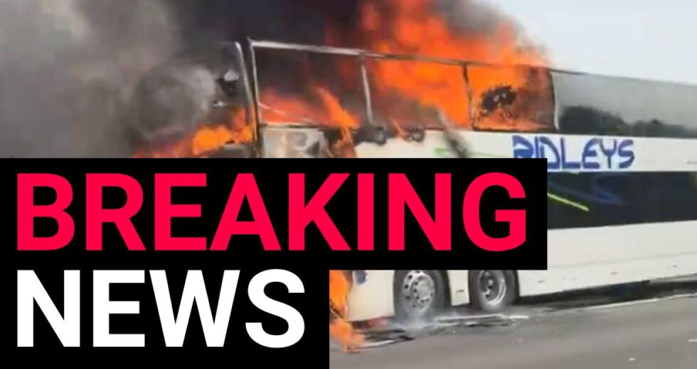 Treinador em chamas interrompe o tráfego da M6 antes da final da Carabao Cup em Wembley | Notícias do Reino Unido