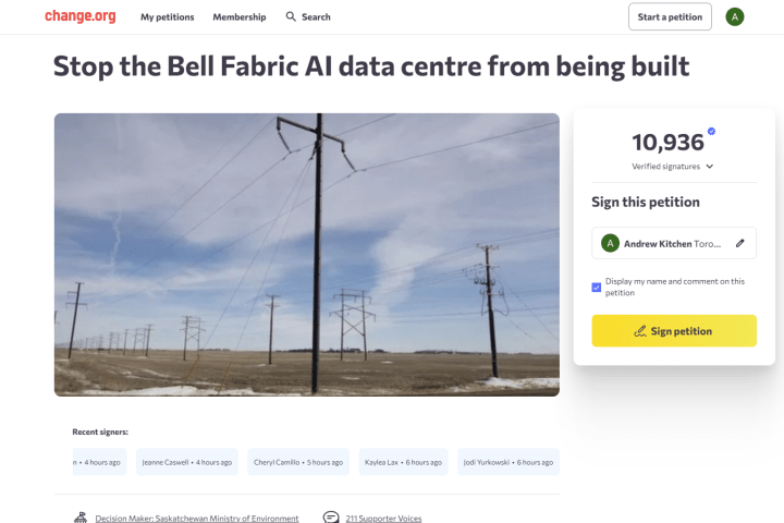 Oposição à proposta de crescimento do data center de IA em Regina