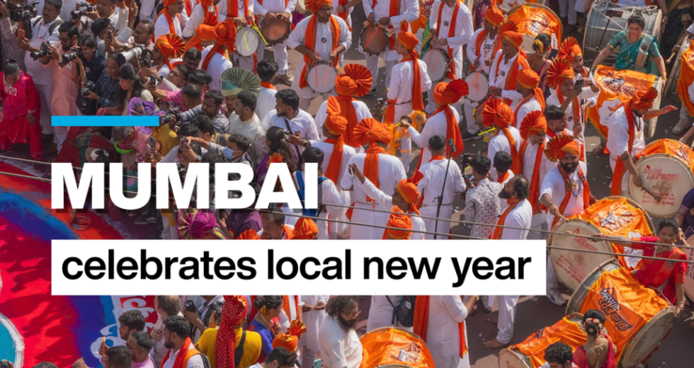Mumbai comemora ano novo local