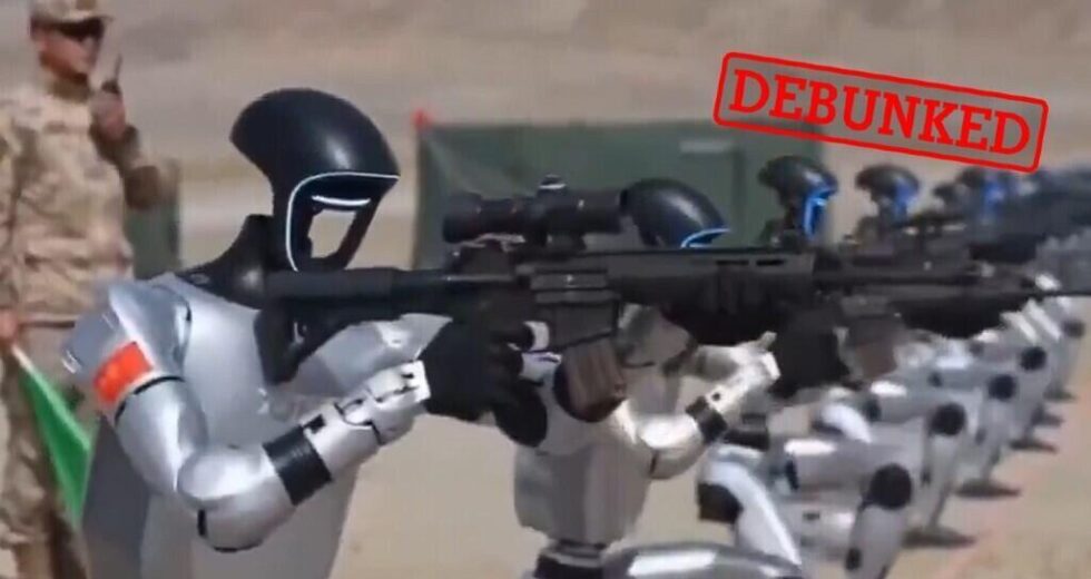 A China está treinando um exército de robôs? Não, é um vídeo gerado por IA