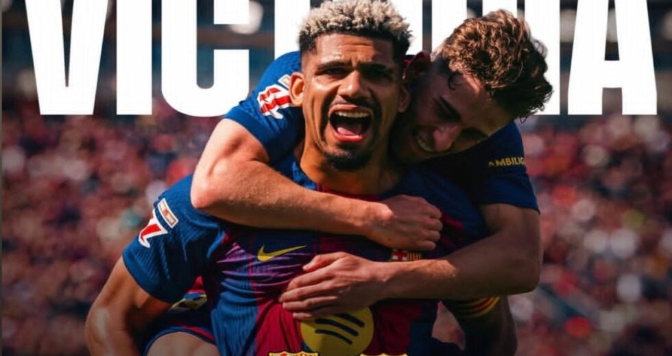 Liga Espanhola 2026: único gol de Araujo fortalece o Barcelona na liderança