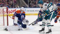 Oilers fazem esforço total da equipe para vencer Sharks por 5-3