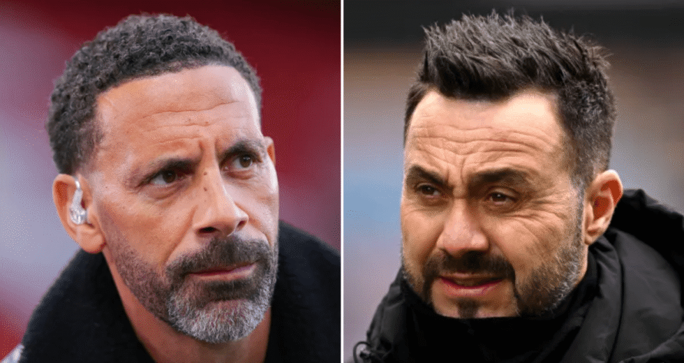 A lenda do Man Utd, Rio Ferdinand, envia mensagem a Roberto De Zerbi sobre oferta de emprego no Tottenham | Futebol