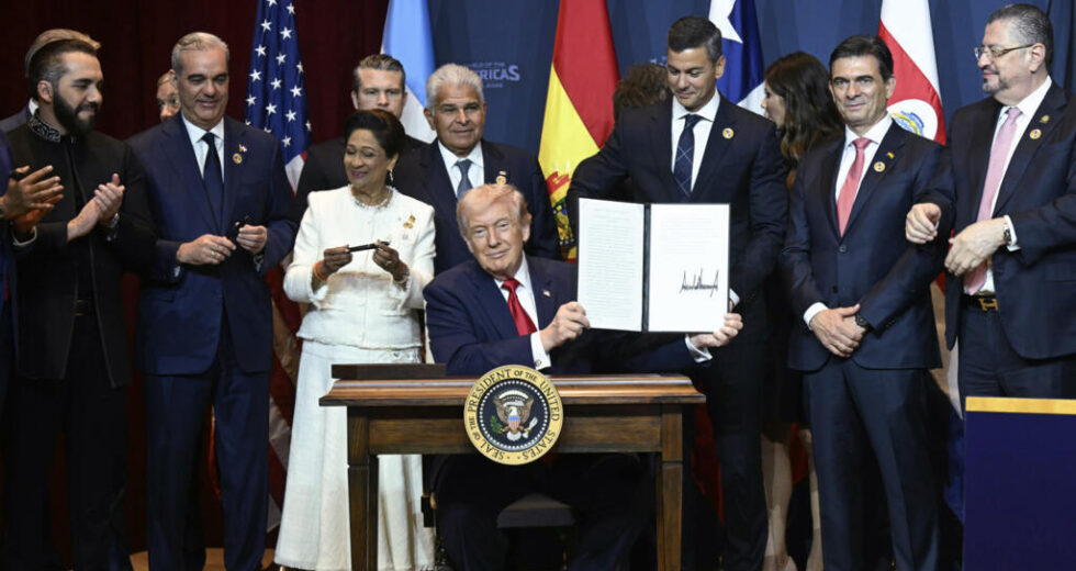 Trump recebe aliados da América Latina para formar coalizão contra cartéis de drogas