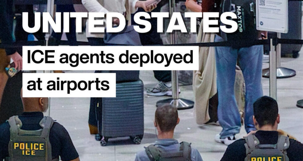 Estados Unidos: agentes do ICE patrulham aeroportos em meio à paralisação do governo