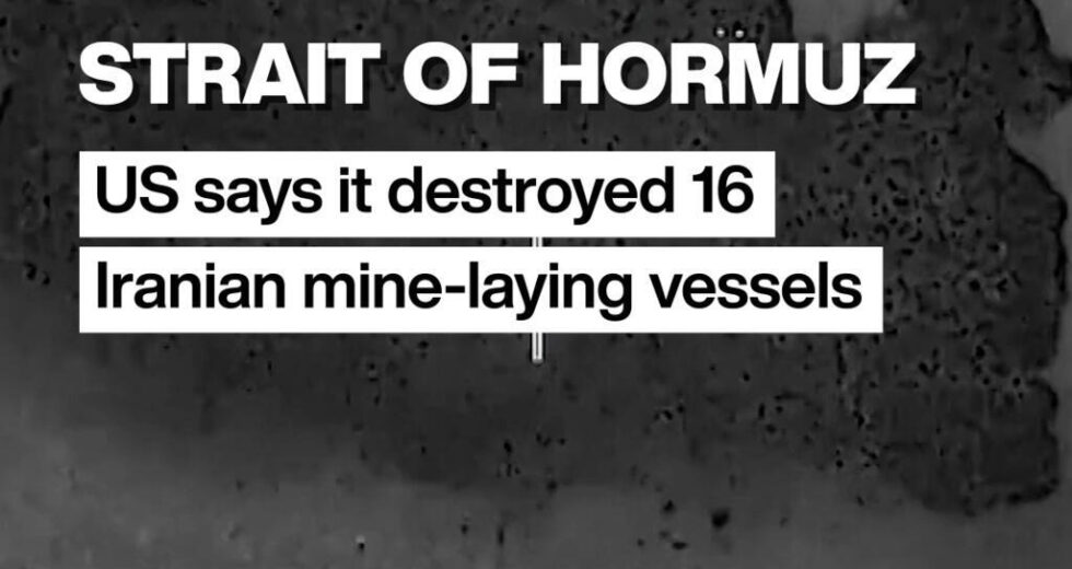 Estreito de Ormuz: EUA dizem ter destruído 16 navios iranianos de colocação de minas
