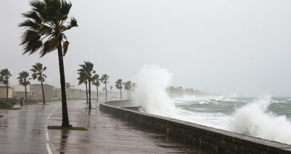 Aviso de ventos fortes nas águas de Bali válido até 11 de março de 2026