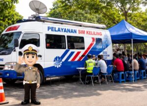 Cronograma da carteira de motorista móvel Kulonprogo, 9 de março de 2026