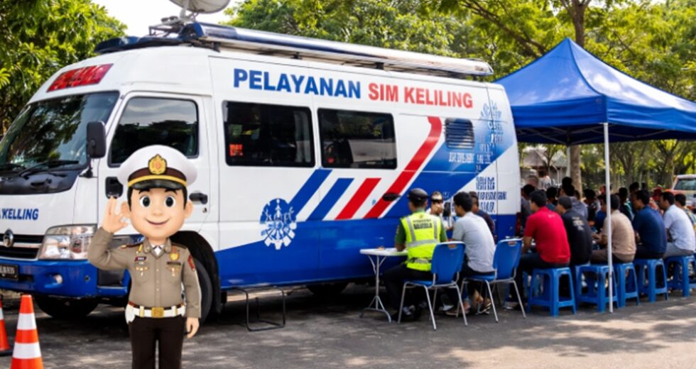 Cronograma da carteira de motorista móvel Kulonprogo, 9 de março de 2026