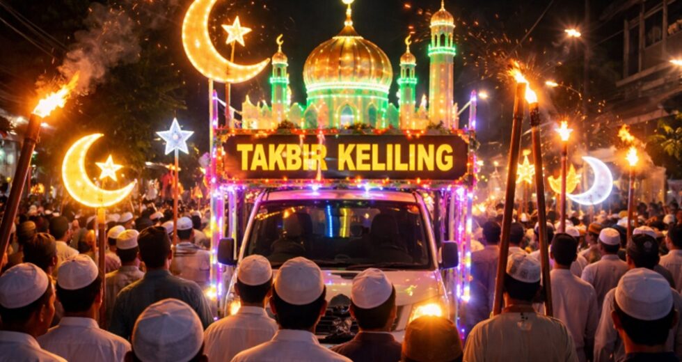 A polícia de Bantul limita o raio de Takbir apenas à área de Kapanewon