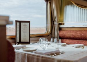 Crocodile dumplings and kangaroo on a train Down Under