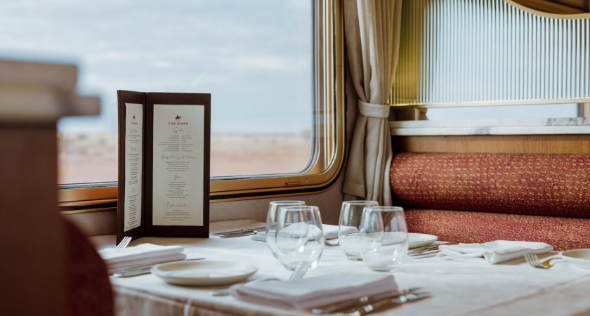 Crocodile dumplings and kangaroo on a train Down Under